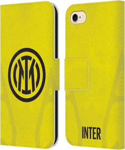 Vista 85 de Head Case Designs Officially Licensed Inter Milan Away 2025/26 Crest Kit Leather Wallet Case Compatible with Apple iPhone 7 Plus/iPhone 8 Plus