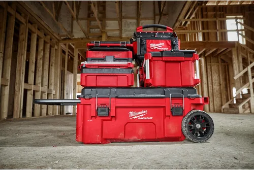 Vista 7 de Milwaukee Electric Tool 48-22-8425 Pack Out, Caja de Herramientas Grande, Rojo