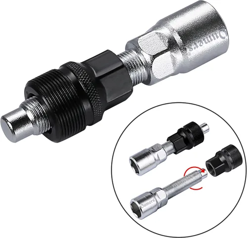 Vista 5 de Oumers Extractor de manivela de bicicletaremovedor de brazo y removedor de soporte inferior con llave inglesallave de 0.630 in. Kit de herramientas