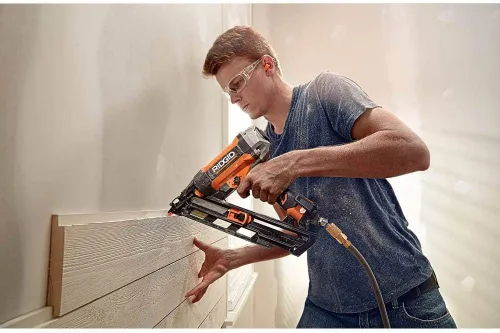 Vista 5 de RIDGID Clavadora de acabado en ángulo de calibre 15 de 2-1/2 pulgadas con tecnología CLEAN DRIVE R250AFF (renovada)