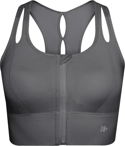 Yvette Sujetadores deportivos para mujer de alto impacto con cremallera frontal para busto grande, soporte completo, espalda cruzada, entrenamiento,