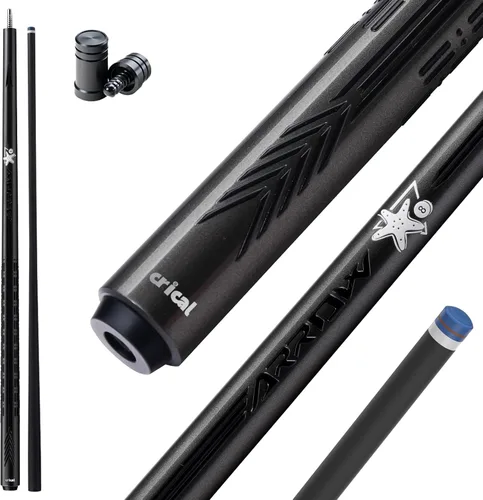 Vista 12 de CRICAL Carbon Fiber Pool Cue Stick - 58" Low Deflection Professional Pool Cue with Pro Taper Shaft, 3D Anti-Slip Wrapless Grip, 12.5mm Tip & 3/8x8