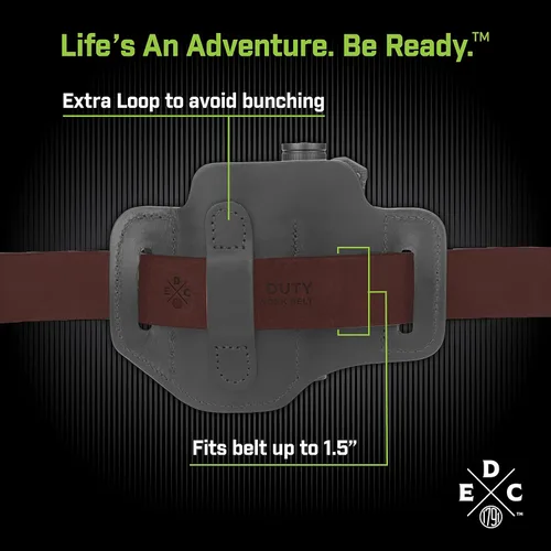 Vista 4 de Funda para Multiherramienta y Linterna, Organizador de Cuero EDC Bolsa de Cinturón que se Ajusta a Multiherramienta, Cuchillo, Linterna, Llaves