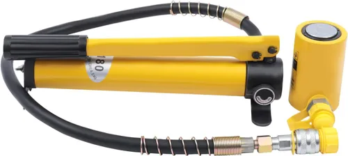 Vista 17 de Bomba de mano hidráulica 10T 10000Psi Tipo Separado Kit de bomba hidráulica manual de Ram con mango antideslizante Bolas de acero y anillo