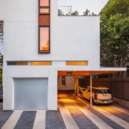 Vista 8 de CALOKES Lámpara de techo con sensor de movimiento de montaje empotrado para exteriores, diseño industrial atemporal con vidrio transparente sembrado