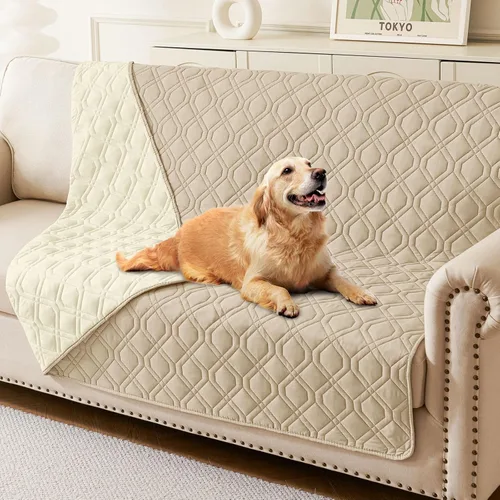 Vista 107 de hyha - Manta impermeable para cama de perro, mantas suaves para mascotas, funda impermeable para sofá para perros, fundas reversibles lavables