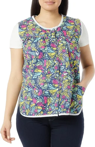 Vista 12 de AmeriMark Delantales Tipo Chaleco de Zapatero de Fácil Cuidado con Cierre Frontal de Presión y Dos Bolsillos de Parche Polycotton apron vest with