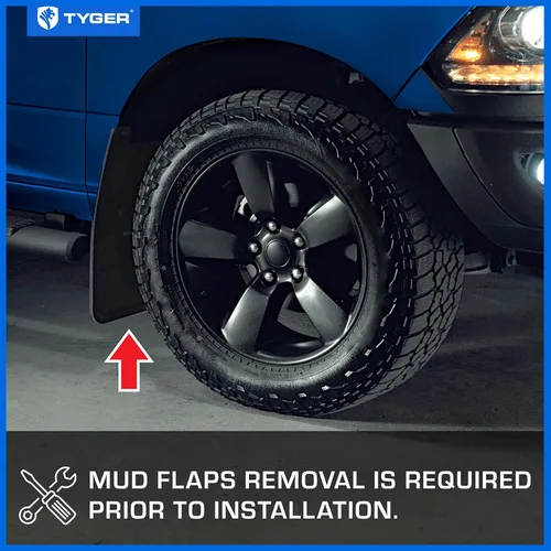 Vista 3 de Tyger Auto Fender Flare compatible con Dodge Ram 1500 2009-2018; 2019-2024 Classic (no compatible con R/T Rebel Warlock), estilo remachado de pernos