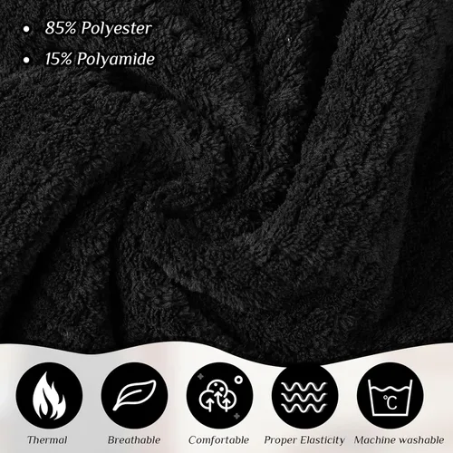 Vista 3 de 4 toallas envolventes para mujer, bata de spa con cierre ajustable, parte superior elástica, envoltura ligera para baño y ducha