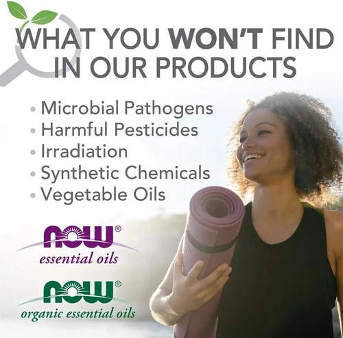 Vista 4 de Paquete de muestras de 10 aceites surtidos NOW Foods, 1 onza cada uno