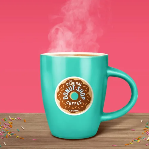 Vista 8 de The Original Donut Shop Decaf capsulas K-cups para cafetera Keurig, porción individual, café de tueste medio, 96unidades