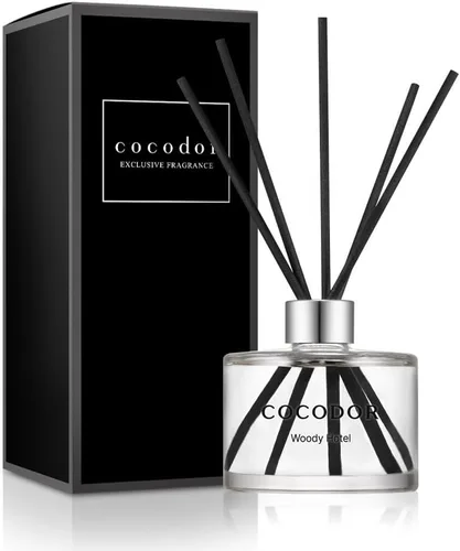 Vista 18 de COCODOR Signature - Difusor de 6.7 fl oz, con aceite de brisa de abril y varillas de junco, decoración para el hogar y la oficina, fragancias