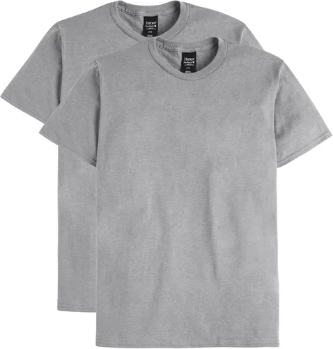 Vista 9 de Hanes playera Nano de algodón premium para hombre (paquete de 2 unidades)
