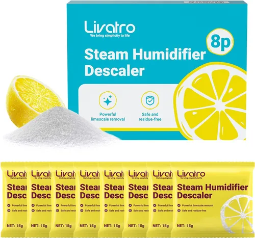 Limpieza de ácido cítrico: 8 descalcificadores envueltos individualmente para humidificadores, hervidores y destiladores | Potente anticalco,
