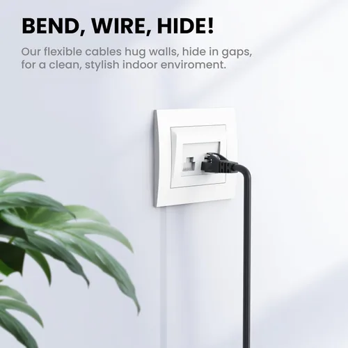 Vista 7 de Ultra Clarity Cables Cable Ethernet Cat 6 de 3 pies (paquete de 10), cable de conexión Cat6, cable de red Ethernet de alta velocidad de 10 Gbps 500