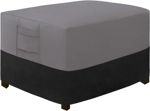 Vista 17 de Easy-Going - Funda para otomano de exterior, funda impermeable para otomano de patio, funda resistente para muebles de exterior con asas acolchadas