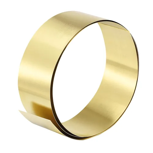 Vista 17 de uxcell Rollo de hoja de latón, placa de hoja de metal 1000 mm x 15 mm x 0,1 mm