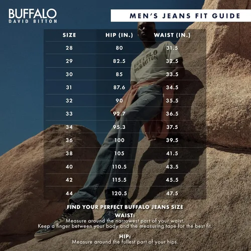 Vista 5 de Buffalo David Bitton Men's Slim Ash Jeans