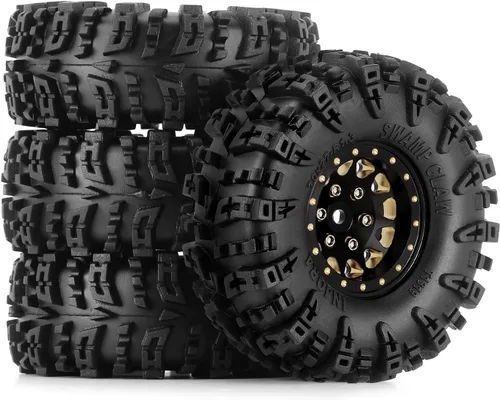 Vista 7 de INJORA Juego de Neumáticos de Rueda de 1.3" S5 Swamp Claw para Terreno de Lodo Neumáticos de 70 * 27mm para Vehículo de Control Remoto de Escala