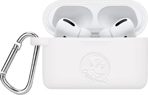 Vista 12 de AFFINITY BANDS Florida State Seminoles - Funda de silicona grabada compatible con Apple AirPods Gen 1 y 2 (granate)