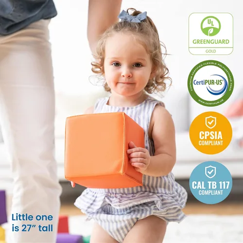 Vista 6 de ECR4Kids Softzone - Bloques blandos para niños (12 piezas)