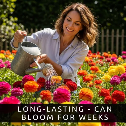 Vista 3 de Bulbos de Ranúnculos de Colores Mixtos para Plantar - Se envía desde Iowa, EE. UU. (5 Bulbos)