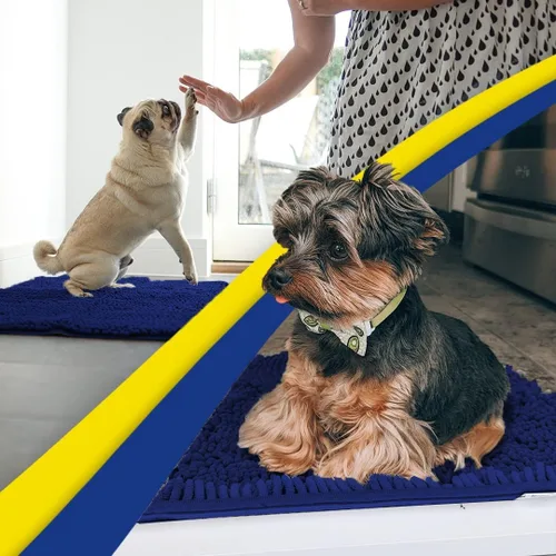 Vista 46 de Muddy Mat Tapete súper absorbente para interiores, de microfibra de secado rápido, antideslizante, para puerta principal, lavable a máquina