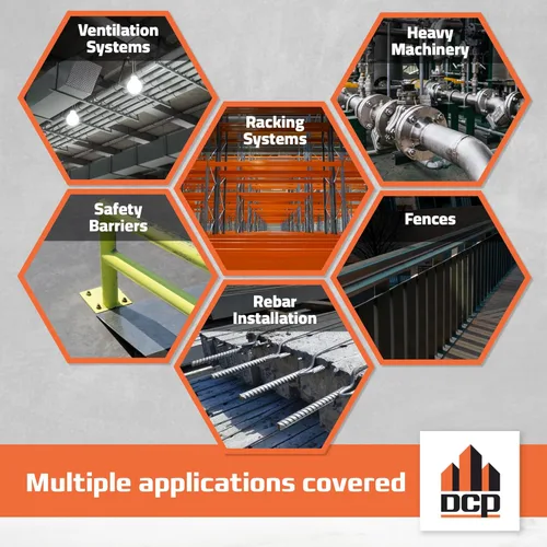 Vista 7 de DCP Quickmast AE15 - Epoxi para hormigón para barras de refuerzo y varillas - Sistema de anclaje de alta resistencia, epoxi acrilato de dos partes