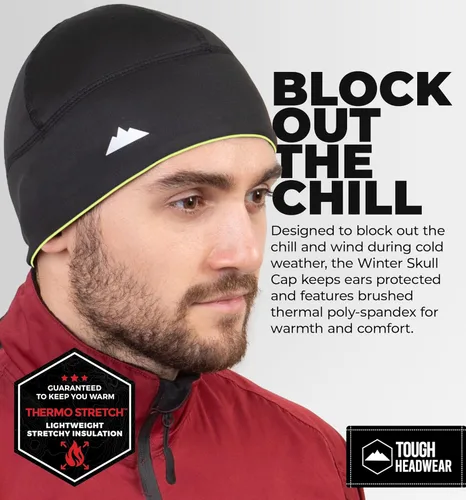 Vista 8 de Tough Headwear Skull Cap for Men-Motorcycle Head Cap,Sweat Caps for Men, Skull Cap Helmet Liner,Running Beanie Parent