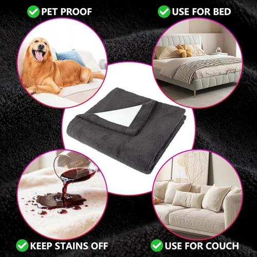 Vista 3 de VIBEY Toalla/Manta Sexual Lavable Impermeable y Resistente a Manchas, Protector de Colchón, Almohadilla de Cama para Incontinencia y Alfombrilla