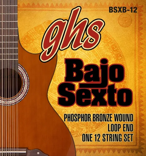 Vista 6 de GHS Strings - Cuerdas Bajo Sexto - Acero Inoxidable - Sonido Brillante y Potencia - 12 Cuerdas - BSX-12 SET