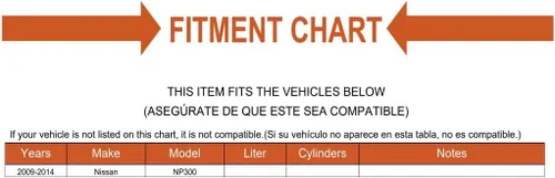 Vista 2 de Kit de amortiguador delantero de repuesto para Nissan NP300 4WD 2009-2014