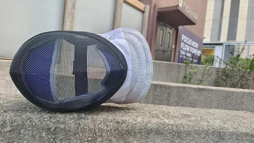 Vista 3 de LEONARK Máscara de esgrima Máscara de Esgrima Casco CE 350N Certificado Nacional Máscara de Grado - Equipo de Protección de Esgrima