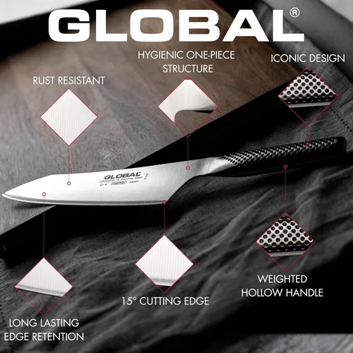 Vista 8 de Global Tierra hueca Santoku GS 57 de 4