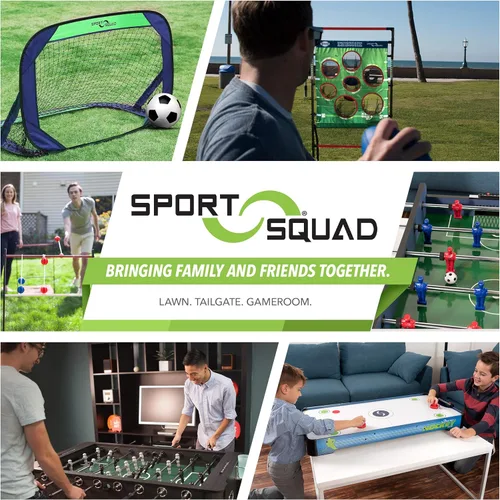 Vista 6 de Sport Squad Foosball Table - Soccer Table - Wood Foosball Table for Kids & Adults - Bar Game Table, Game Room for Home - Easy Assembly, Built Tough