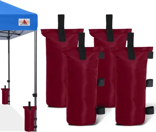Vista 7 de ABCCANOPY - Juego de anclaje de 4 bolsas de arena de 112 libras para toldos desplegables para exteriores