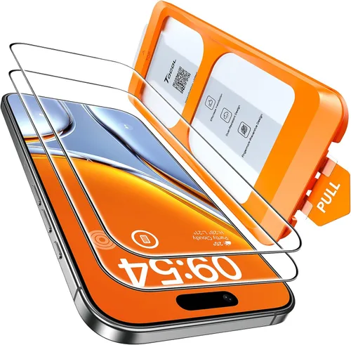 Vista 128 de TOCOL Protector de pantalla de privacidad para 15 Pro Max, 6.7 pulgadas, dureza 9H, grado militar, inastillable, vidrio templado HD, cobertura