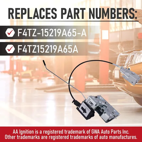 Vista 3 de AA Ignition Pestillo de bloqueo de puerta del conductor de repuesto con kit de cable y varilla – Compatible con vehículos Ford – Bronco, F Super