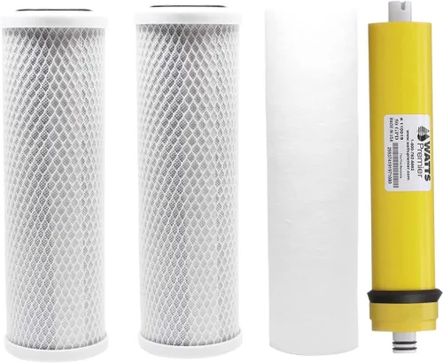 American Water Solutions - Filtros de agua de repuesto compatibles con vatios para sistema de ósmosis inversa WP-4V con membrana 50 GPD 560018