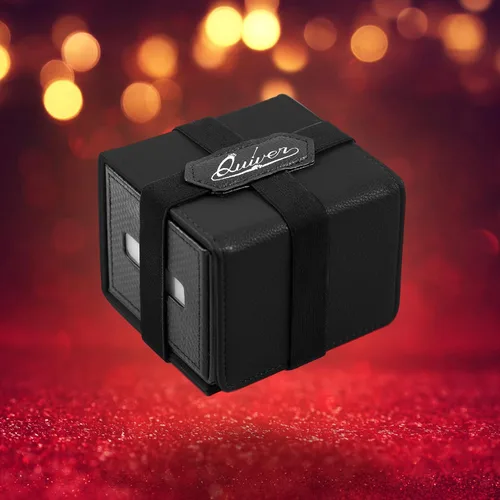 Vista 6 de Quiver Time Black Citadel Deck Block for Magic: the Gathering Cards - TCG 100+ Premium Commander Deck Box, caja de mazos MTG para tarjetas, dados