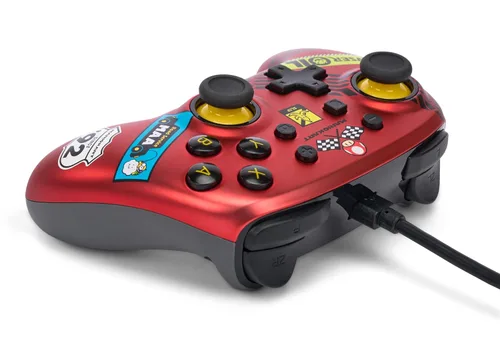 Vista 5 de PowerA Nano Wired Controller for Nintendo Switch - Mario Kart: Racer Red, Nintendo Switch - OLED Model, Gamepad, game controller, Compact, Smaller