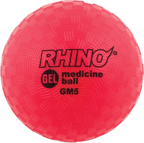 Champion Sports Rhino Gel Filled Medicine Ball – Durable, Soft Grip Weighted Ball for Strength, Cardio, & Rebounder Training – Multiple Weights for