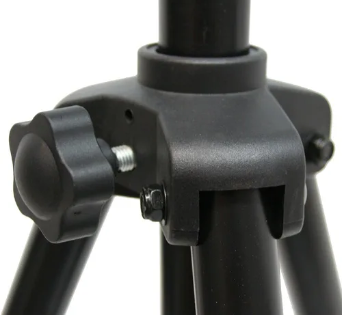 Vista 2 de American Sound Connection ASC Pro Audio Mobile DJ Light Stand 6 pies Altura Iluminación Multi Accesorio T Bar Trípode portátil