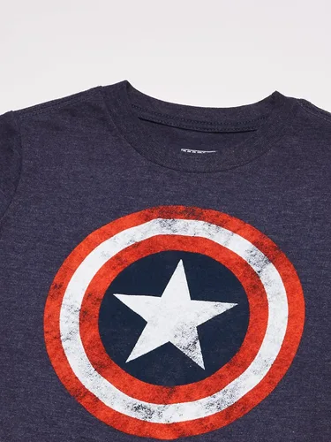 Vista 2 de Marvel Camiseta del Capitán América para niño marino