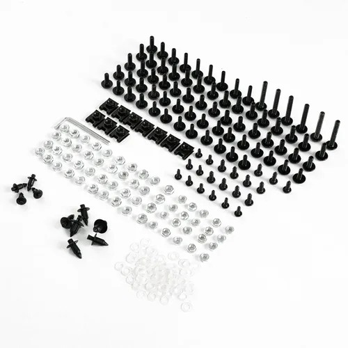 Vista 2 de Kit de tornillos, tuercas, arandelas, clips de motocicleta para EX250R EX300R Ninja 400 Z800 Perno de carenado, pernos de motocicleta, tornillos