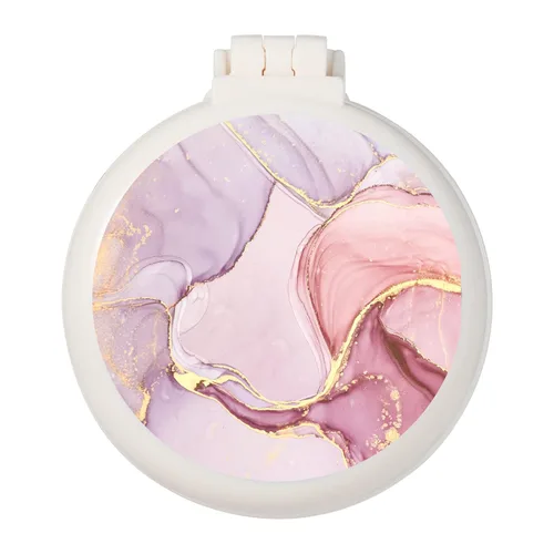 Vista 24 de Mini cepillo para el pelo, cepillo de bolsillo con espejo, portátil para monedero/bolsillo, tamaño de viaje (2 piezas mármol 1)