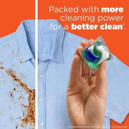 Vista 11 de Tide PODS - Cápsulas de jabón de detergente para ropa, Spring Meadow, 37 unidades (paquete de 3 bolsas), total de 111 unidades, compatible con HE