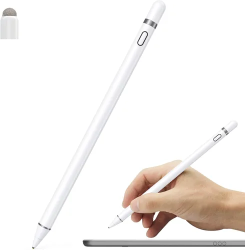Active Stylus Pen Compatible for iOS&Android Touch Screens, Pencil with Dual Touch Function,Rechargeable Stylus for iPad/iPad