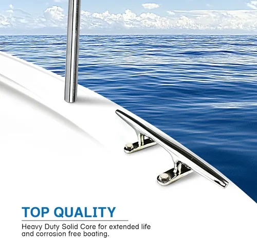 Vista 2 de Tacos de cubierta de arrecife salados de acero inoxidable pulido 316 de grado marino