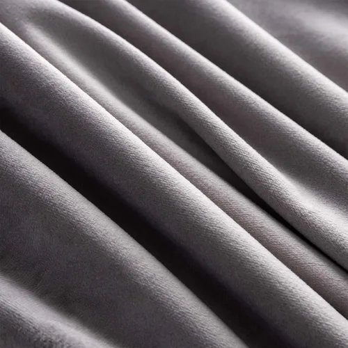 Vista 5 de Juego de 2 fundas para cojines decorativos de terciopelo sólido suave con borde de pompones